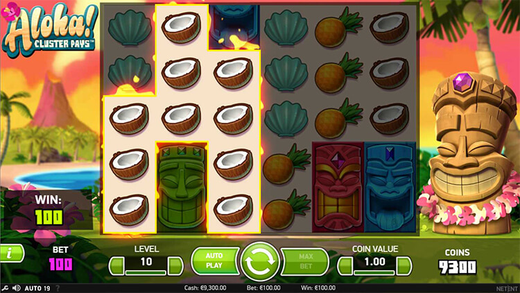 Aloha! Cluster Pays 置換シンボルが置換された