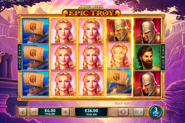 EPIC TROYのフリースピン