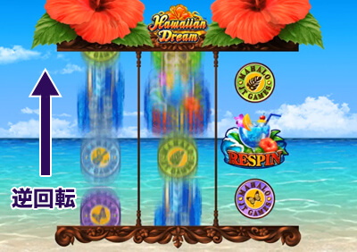 リール逆回転