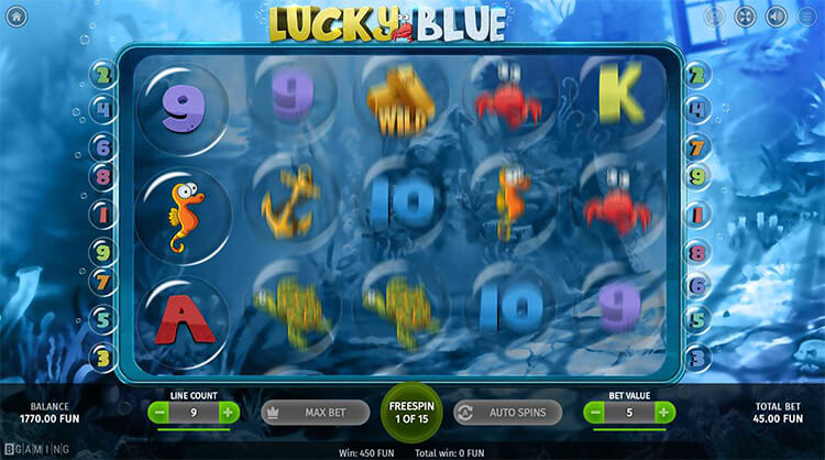 Lucky Blue フリースピン突入