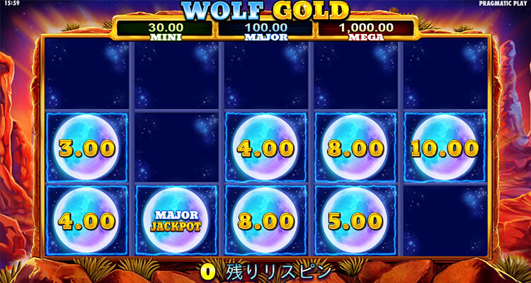 ウルフゴールド ジャックポット