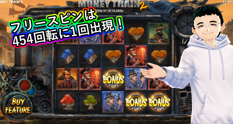 Money Train2フリースピン突入