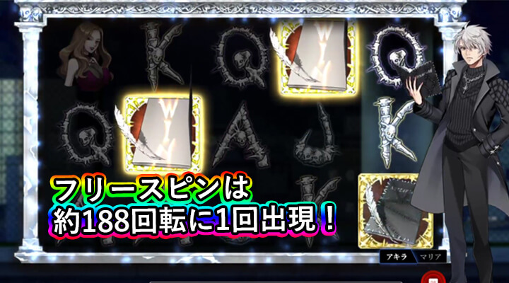 Note of Deathフリースピン突入画面