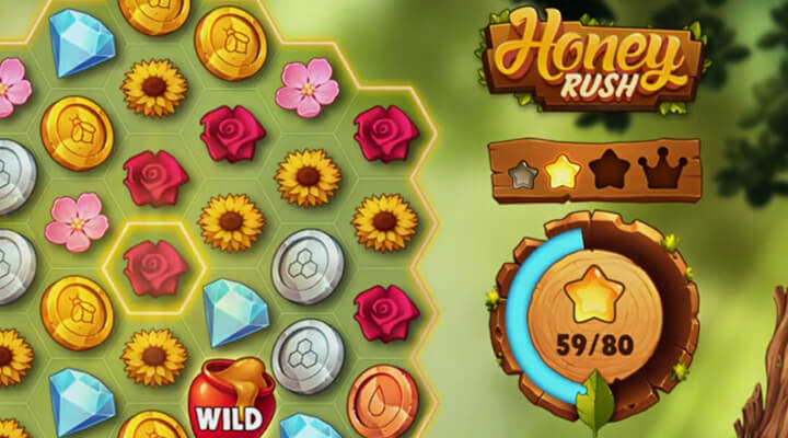 Honey Rush レベルアップ確率