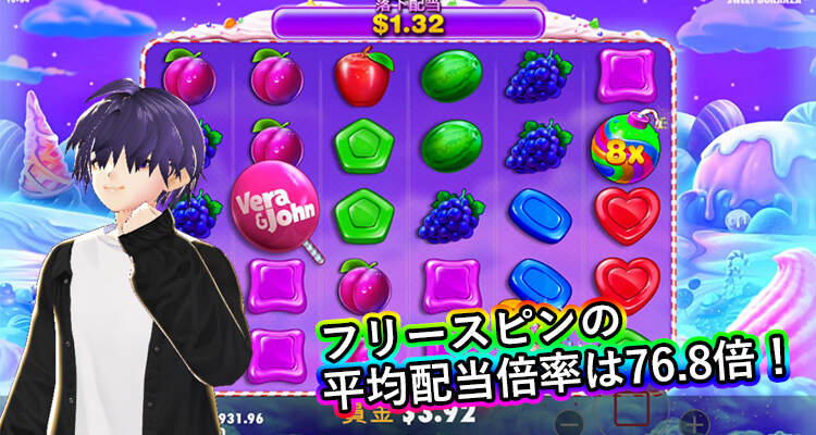 Sweet Bonanza ベラジョン版 平均倍率