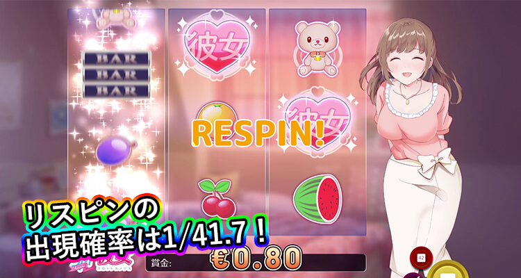 スロット彼女 リスピン出現確率
