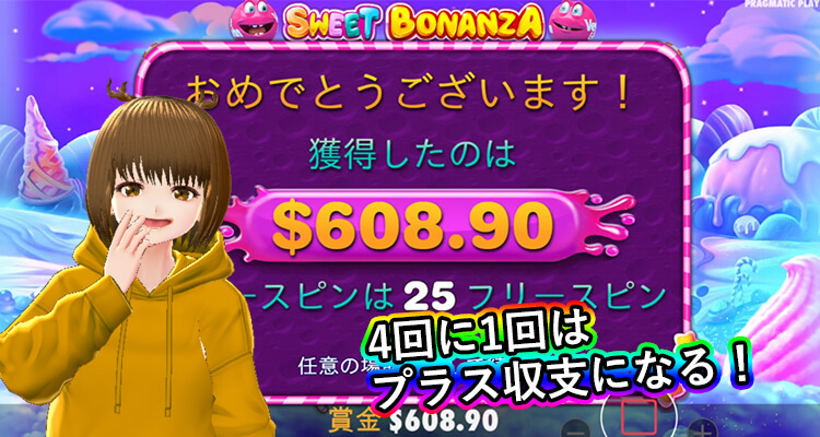 Sweet Bonanza ベラジョン版 勝率