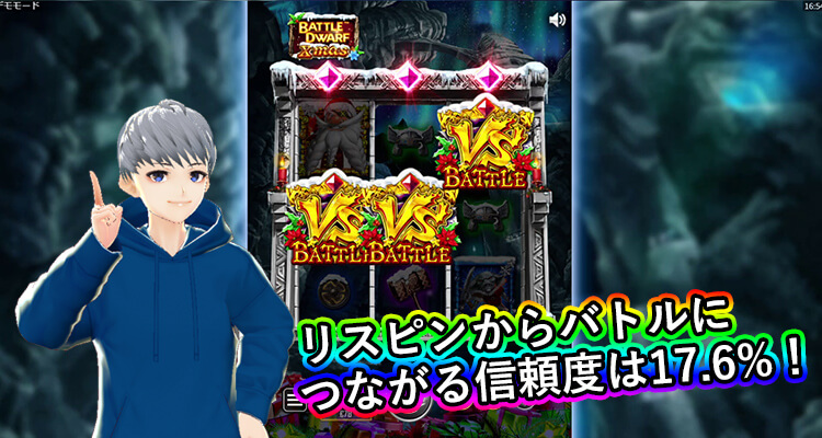 Battle Dwarf Xmas リスピンからバトルにつながる信頼度