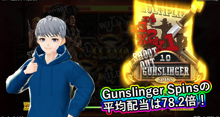 Deadwood Gunslinger Spinsの平均配当