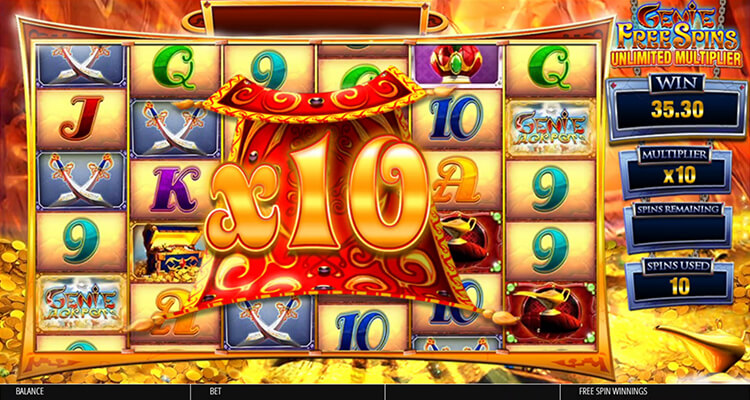 Genie Jackpots Megaways アンリミテッドマルチプライヤー