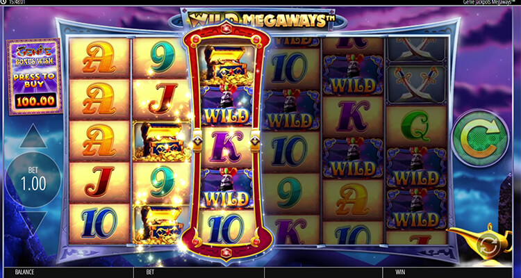 Genie Jackpots Megaways ワイルドメガウェイズ