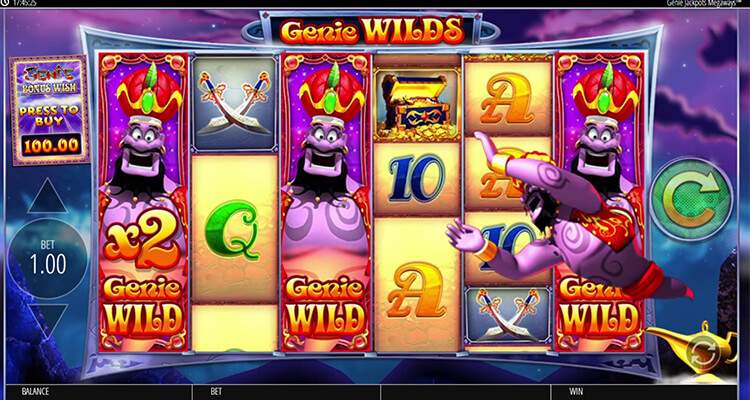 Genie Jackpots Megaways ジーニーワイルズ