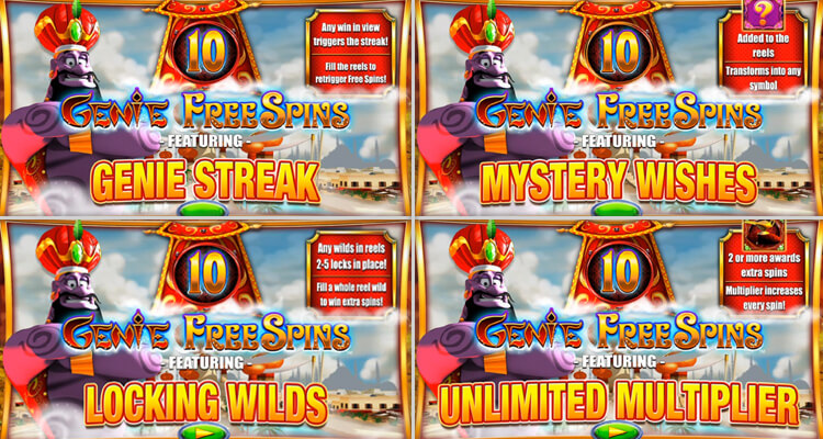 Genie Jackpots Megawaysフリースピンタイプグラフ