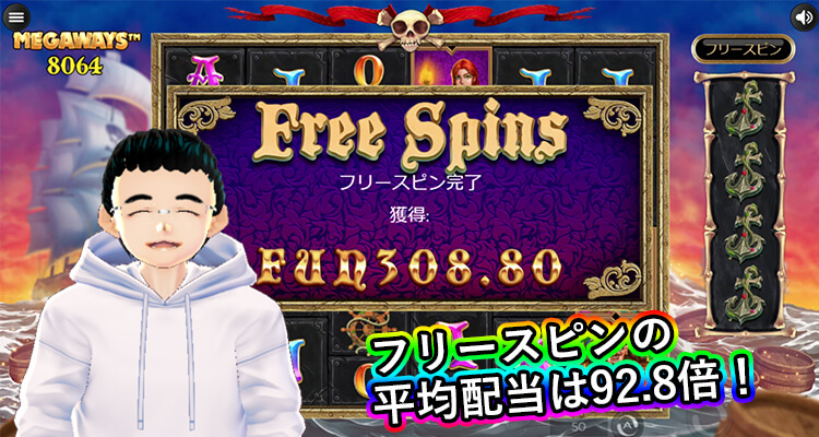 Pirate Kingdom Megaways 平均配当
