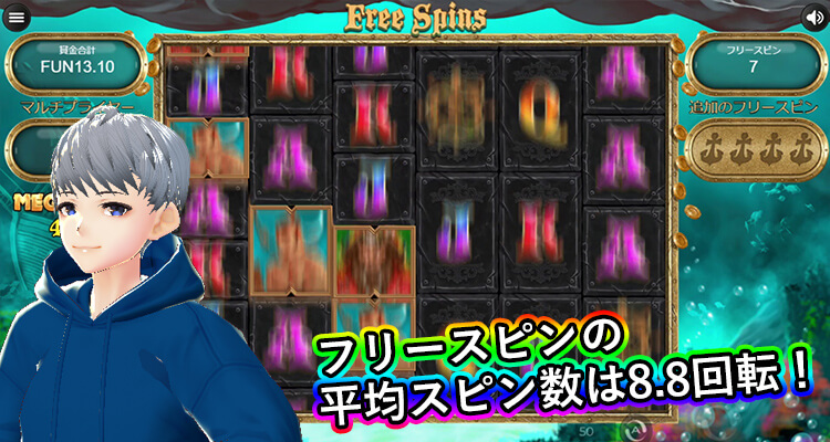 Pirate Kingdom Megaways 平均スピン数