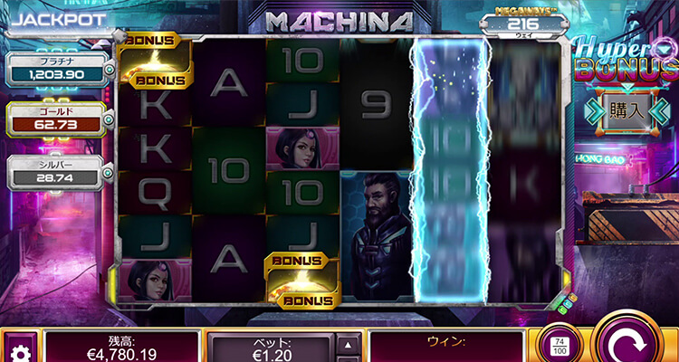 Machina ボーナス絵柄