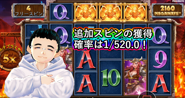 Power of Thor Megaways追加スピン確率