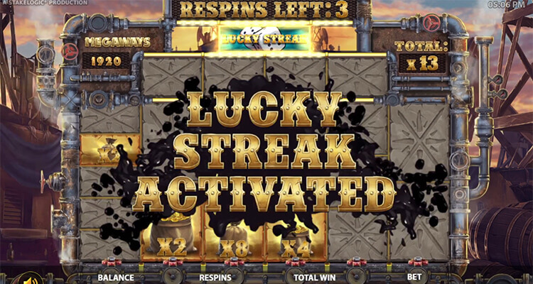 LUCKY STREAK演出発生で爆発力アップ