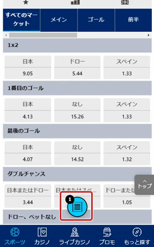 賭けリンスポーツベット方法
