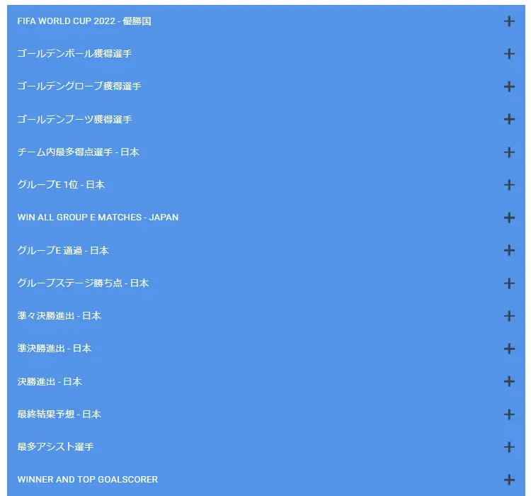 BeeBetワールドカップ賭け方