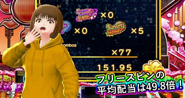 Hawaiian Diva フリースピン平均配当
