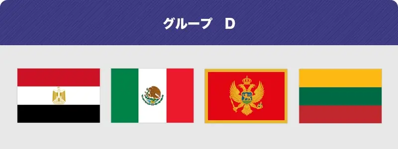 バスケワールドカップ グループ D