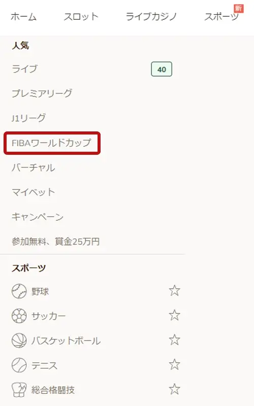 遊雅堂のバスケW杯への賭け方