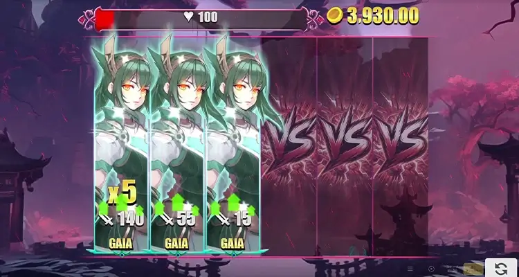 敵がいないときは味方の攻撃力が+5アップする