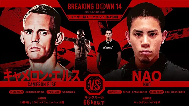 キャメロン・エルス VS NAO