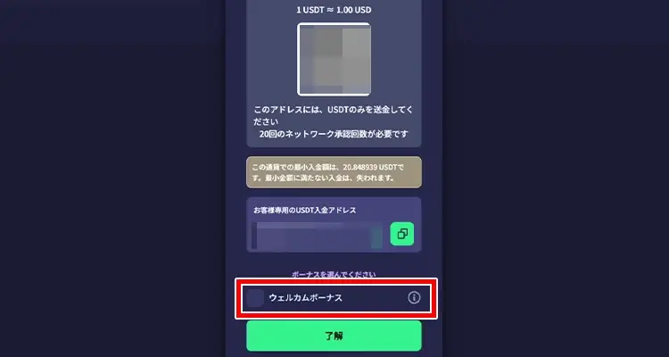 リスピンカジノ入金方法